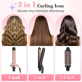 Ufree curling wand and thermal brush side view