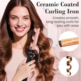 Ufree curling wand set in chic storage pouch