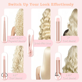Ufree curling wand with 0.35-0.71 inch tapered barrel