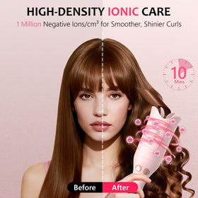 Ufree curling wand with temperature settings displayed