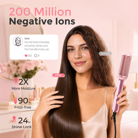 Ufree Hair Straightener Brush with heatproof glove