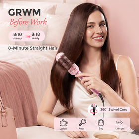 Ufree Hair Straightener Brush with LED display