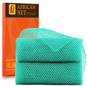 UJFQBH African Bath Sponge green colour front view