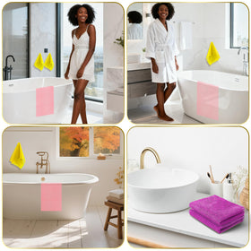 UJFQBH African Bath Sponge laid flat showing size