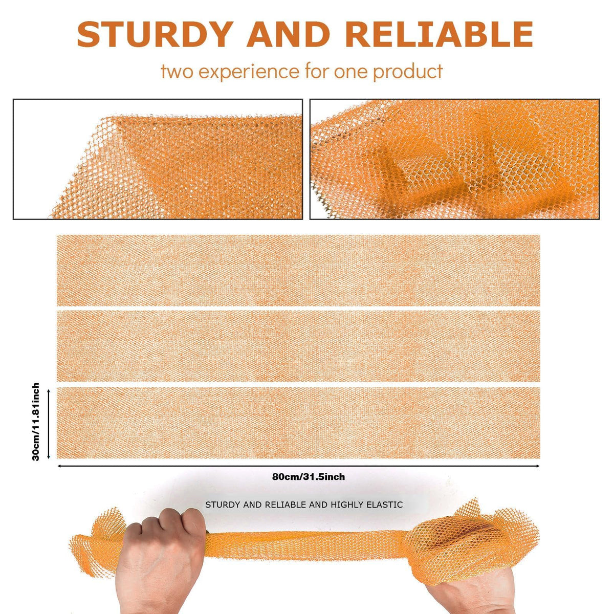 UJFQBH African Bath Sponge yellow side view