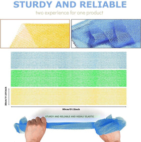 UJFQBH African net sponge being used in the shower