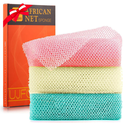 UJFQBH African Net Sponge pink model front view