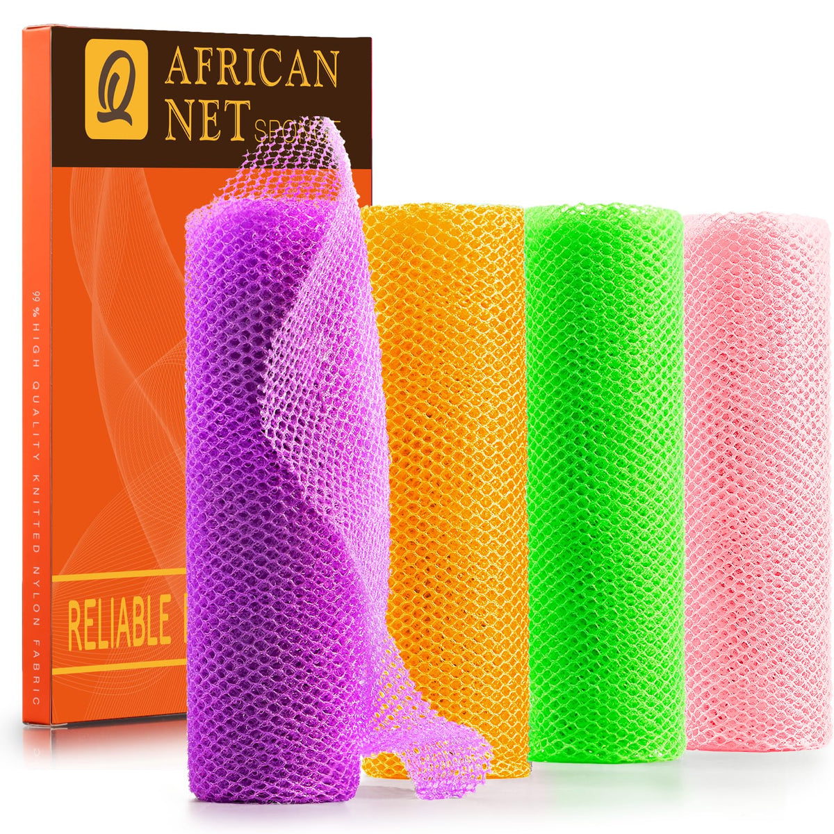 UJFQBH African Net Sponge purple colour front view