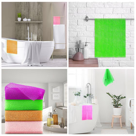 UJFQBH African Net Sponge used for kitchen cleaning tasks