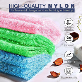 UJFQBH exfoliating shower set displayed in attractive packaging