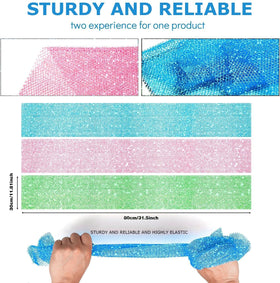 UJFQBH long bath sponge in vibrant Marked Dragon colourway