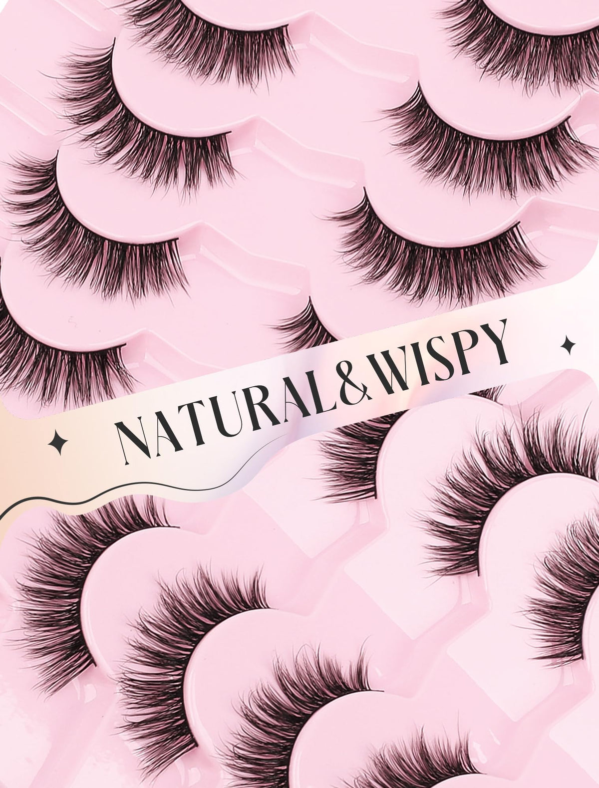 Ukrizi Natural Lashes KD01 displayed on a model's eye
