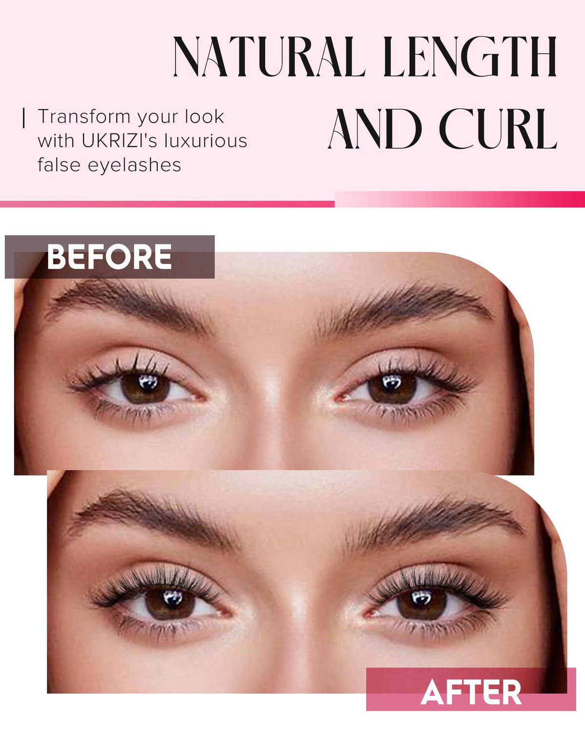 Ukrizi Natural Lashes KD01 in a beauty setup with tools