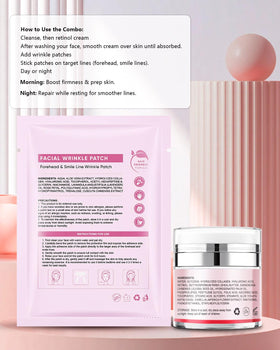 UKVOA patches in use during overnight skincare routine