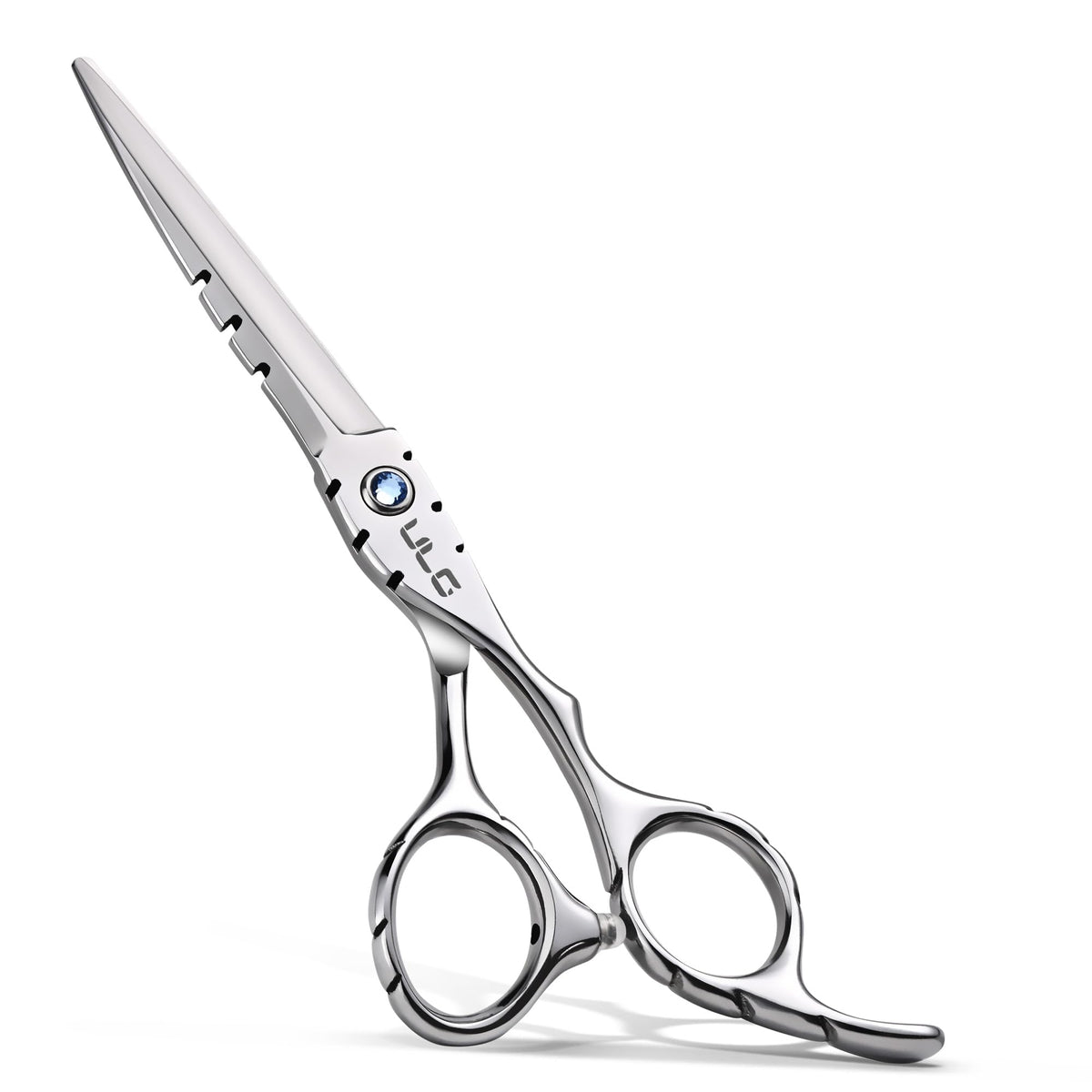 ULG Hair Cutting Scissors 6.5 inch front view with mirror polish finish