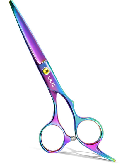 ULG Hair Cutting Scissors 6.5 inch rainbow model front view