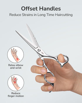 ULG Hair Cutting Scissors in a salon setting