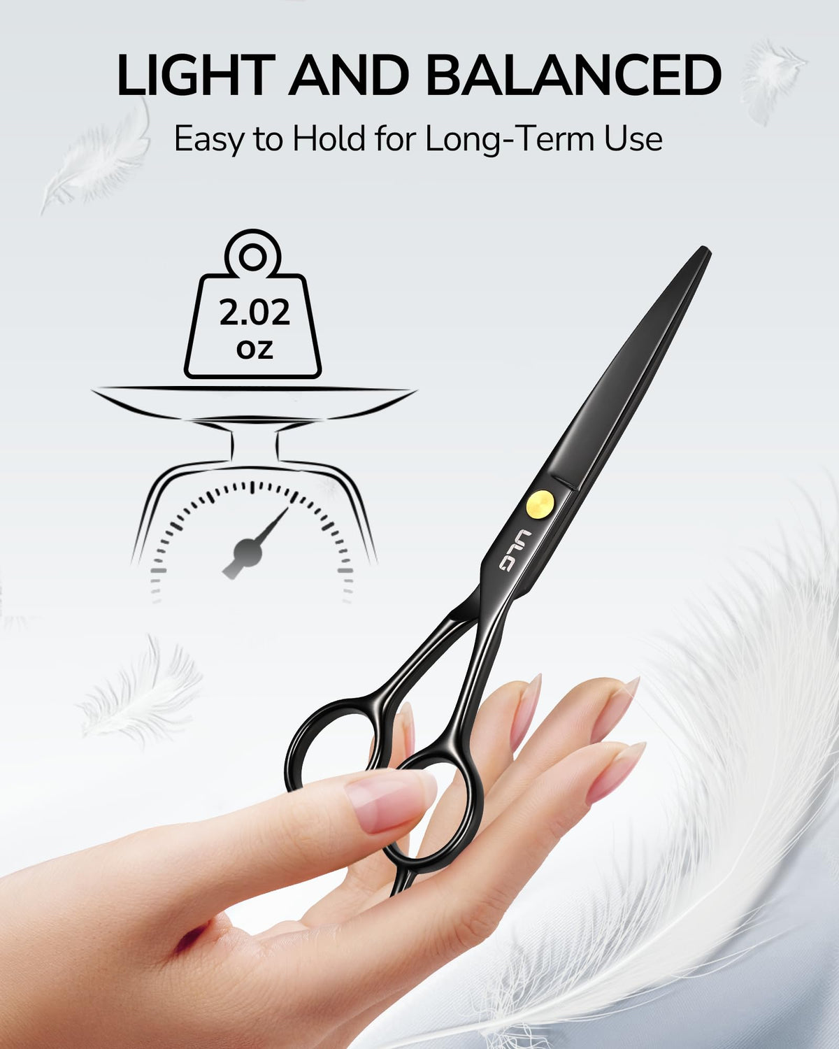 ULG Hair Cutting Scissors in a salon setting