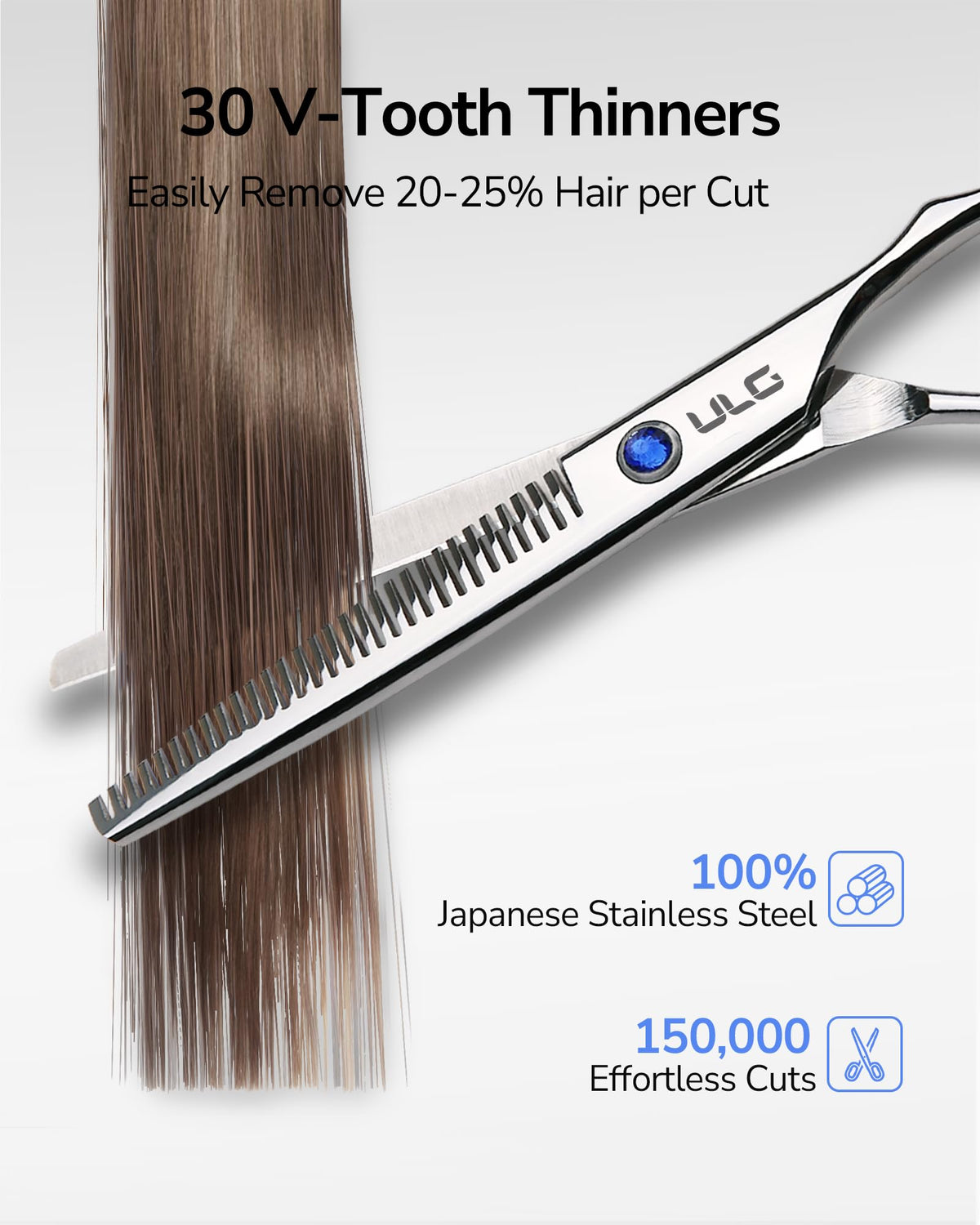 ULG hair cutting scissors kit packaging