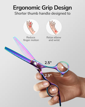 ULG Hair Thinning Scissors 6.5 inch in packaging