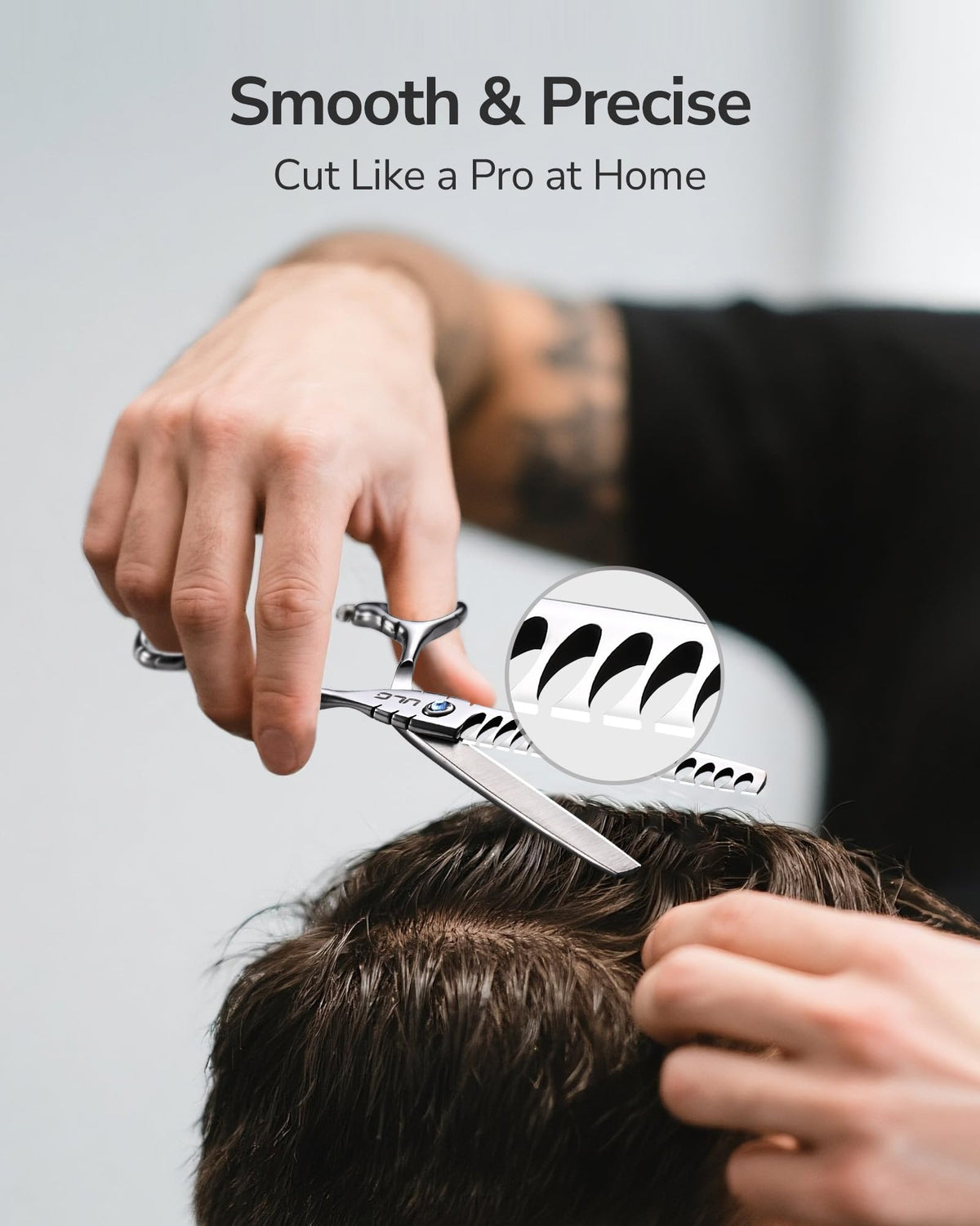 ULG Hair Thinning Scissors 6.7” back view