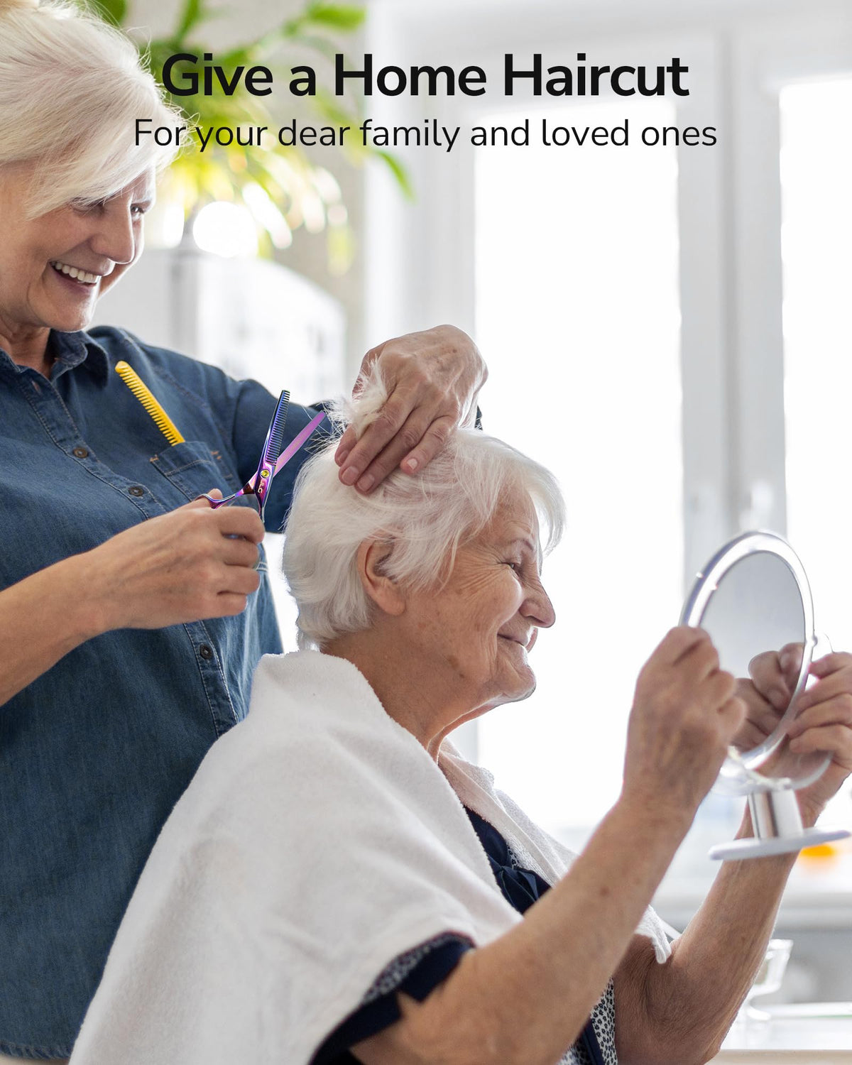 ULG Hair Thinning Scissors with ergonomic offset grip