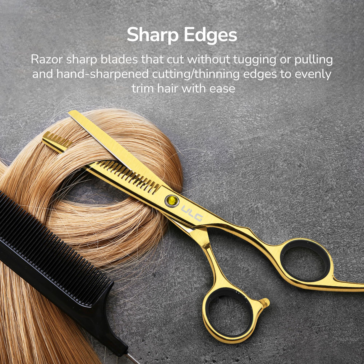 ULG hair thinning shears side view