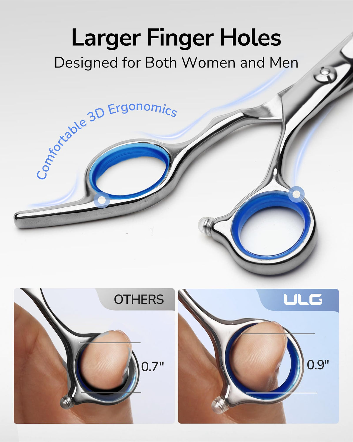 ULG thinning shears showing 30 teeth design