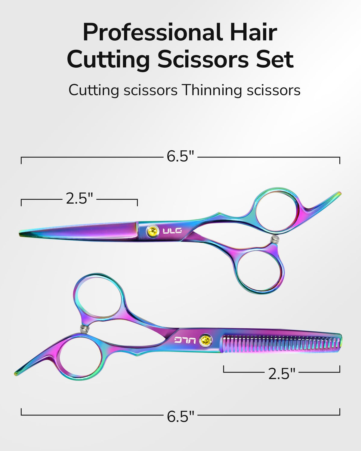ULG thinning shears with 30 teeth for efficient hair thinning