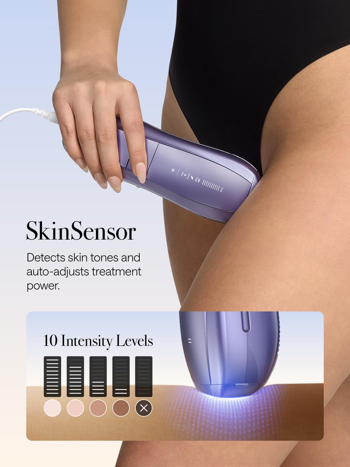 Ulike Air 10 IPL hair removal device displayed with Christmas cards