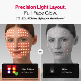 Ulike ReGlow LED Face Mask showing full face coverage