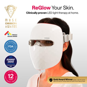 Ulike ReGlow LED Face Mask side view showing light beads