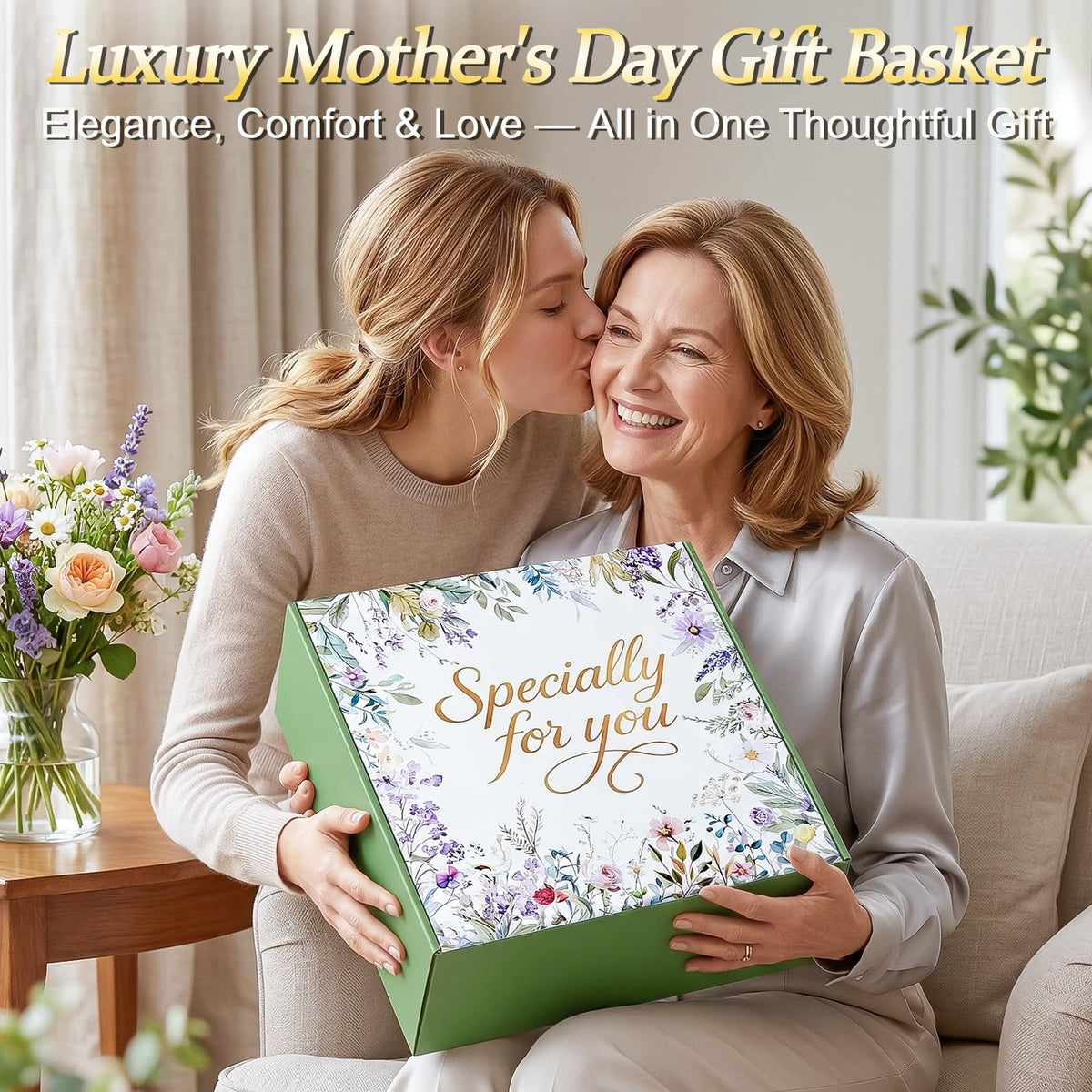 Ultra-soft knit fringed blanket from BodyRefresh gift basket