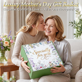 Ultra-soft knit fringed blanket from BodyRefresh gift basket