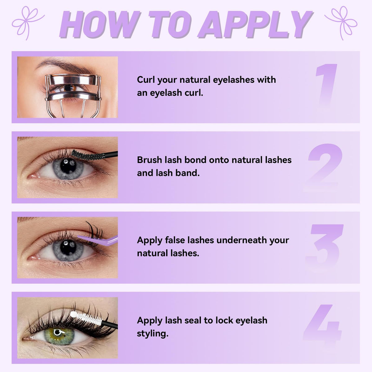 Ultra-voluminous 100D lashes from QUAFFLY