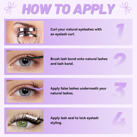 Ultra-voluminous 100D lashes from QUAFFLY