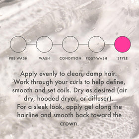Umberto Giannini Banana Jelly Styling Gel 200ml texture close-up