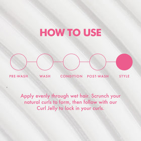 Umberto Giannini Creme De Curl Control Cream with curly hair model