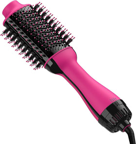 Umeely Hair Dryer Brush front view with ceramic barrel