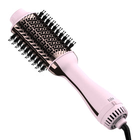 Umeely Hair Dryer Brush front view with ceramic titanium barrel
