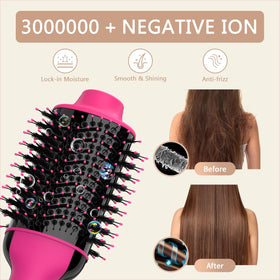 Umeely Hair Dryer Brush with user manual and cleaning brush