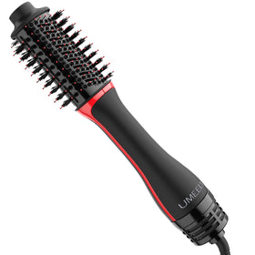 Umeely Plus 2.0 Hair Dryer Brush front view with oval brush head