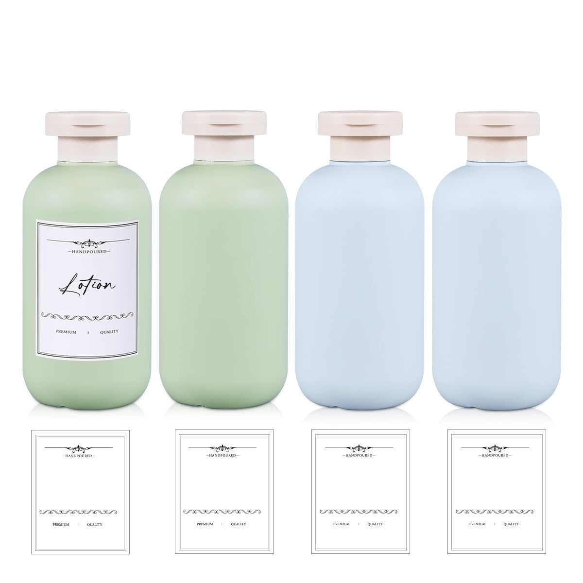 UMETASS 10 oz travel shampoo bottle blue front view