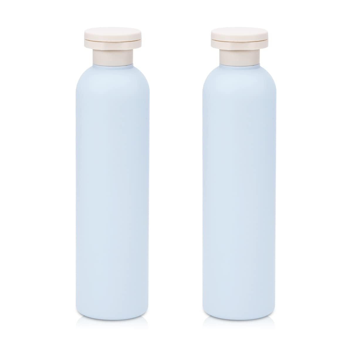 UMETASS 8.8 oz travel shampoo bottle blue front view