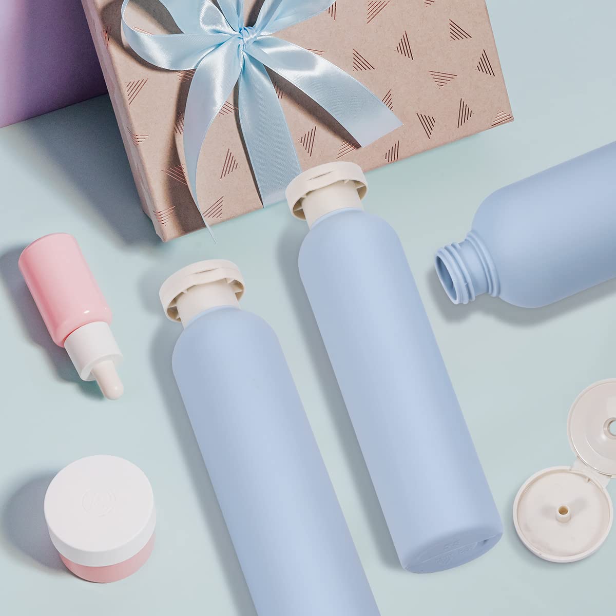 UMETASS travel shampoo bottle blue packaging