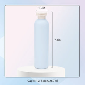 UMETASS travel shampoo bottle blue with flip cap