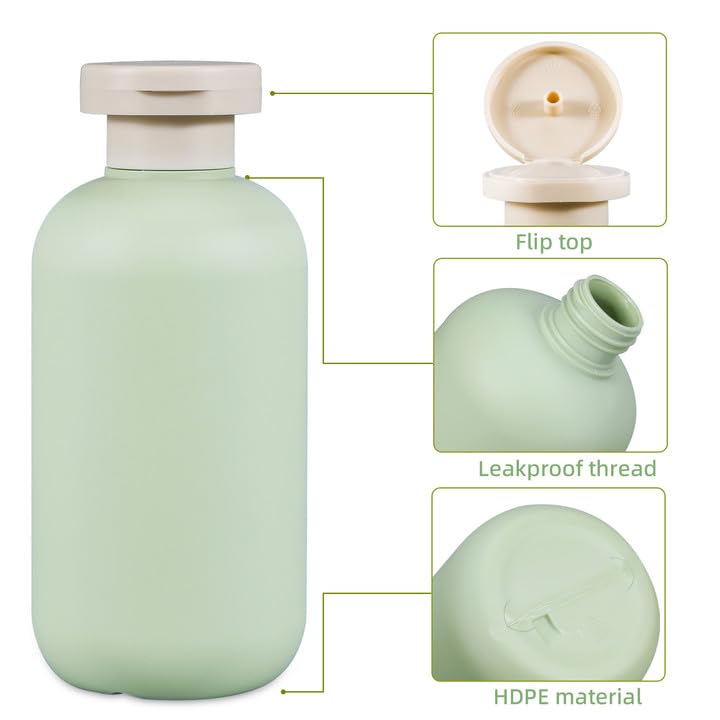 UMETASS travel shampoo bottles with waterproof labels