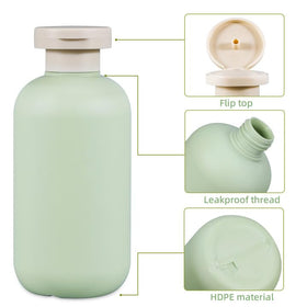 UMETASS travel shampoo bottles with waterproof labels