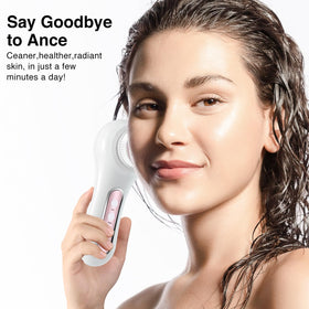 Umickoo Electric Facial Cleansing Brush back view showing controls