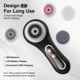 Umickoo Electric Facial Cleansing Brush close-up of brush head